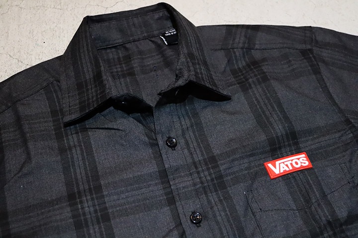 OSSANTHEHOOD check button shirt (vatos) / dark charcol