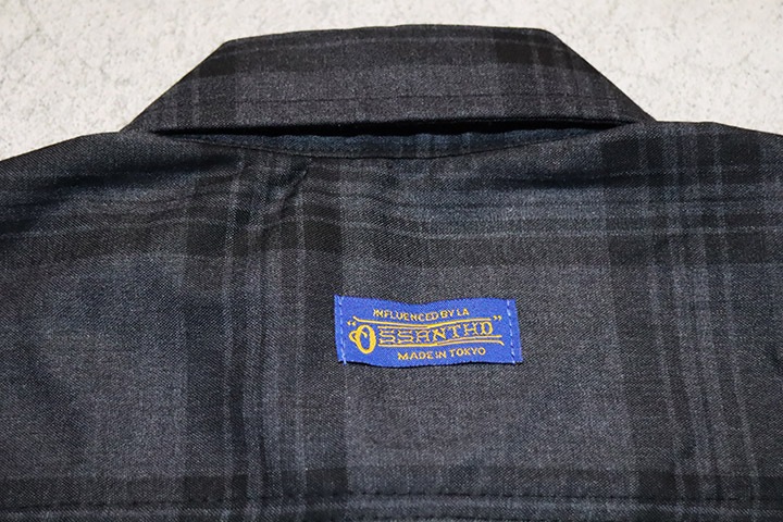 OSSANTHEHOOD check button shirt (vatos) / dark charcol