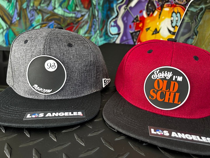 OSSANTHEHOOD "2 face" snapback cap / black x burgandy