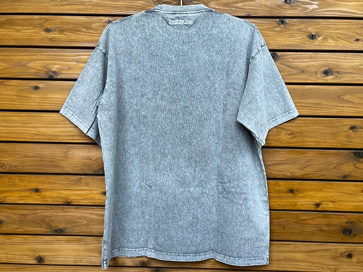 OSSANTHEHOOD 8.2oz garment dye Tshirt (og face) / light gray