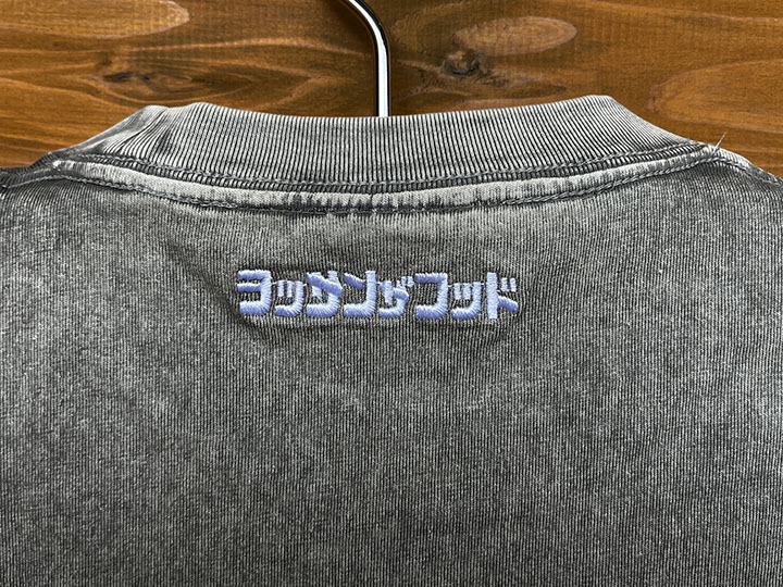 OSSANTHEHOOD 8.2oz garment dye Tshirt (og face) / light gray