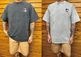 OSSANTHEHOOD 8.2oz garment dye Tshirt (og face) / light gray