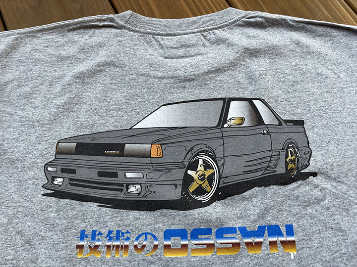 OSSANTHEHOOD 7.2oz heavyweight Tshirt (technic) / gray