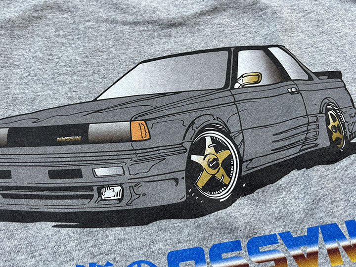 OSSANTHEHOOD 7.2oz heavyweight Tshirt (technic) / gray