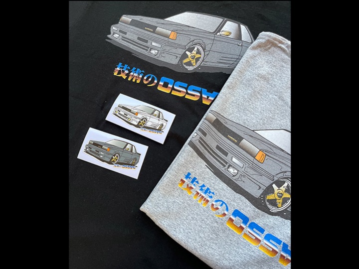 OSSANTHEHOOD 7.2oz heavyweight Tshirt (technic) / gray