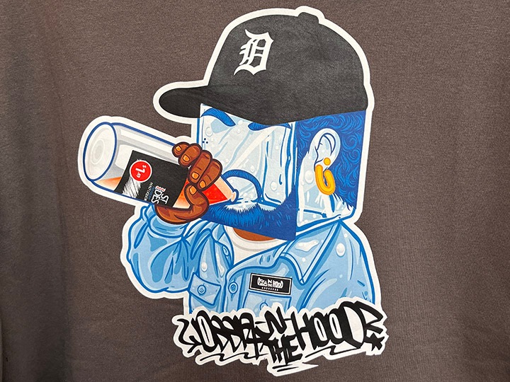 OSSANTHEHOOD 13oz pile lined hoodie (�������Υ��塼��) / stone gray