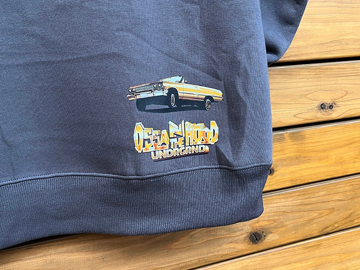 OSSANTHEHOOD 13oz pile lined hoodie (�������Υ��塼��) / stone gray