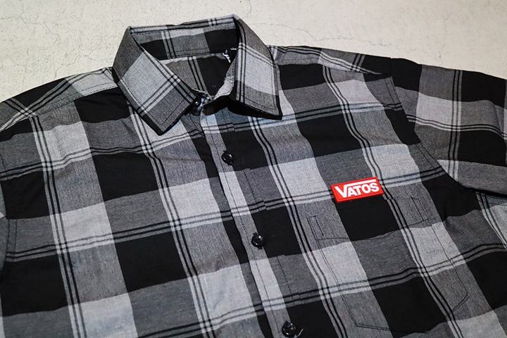 OSSANTHEHOOD check button shirt (vatos) / heather