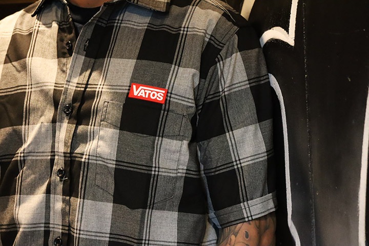 OSSANTHEHOOD check button shirt (vatos) / heather
