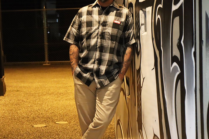 OSSANTHEHOOD check button shirt (vatos) / heather