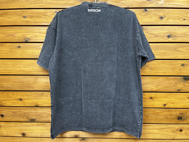 OSSANTHEHOOD 8.2oz garment dye Tshirt (og face) / washed black