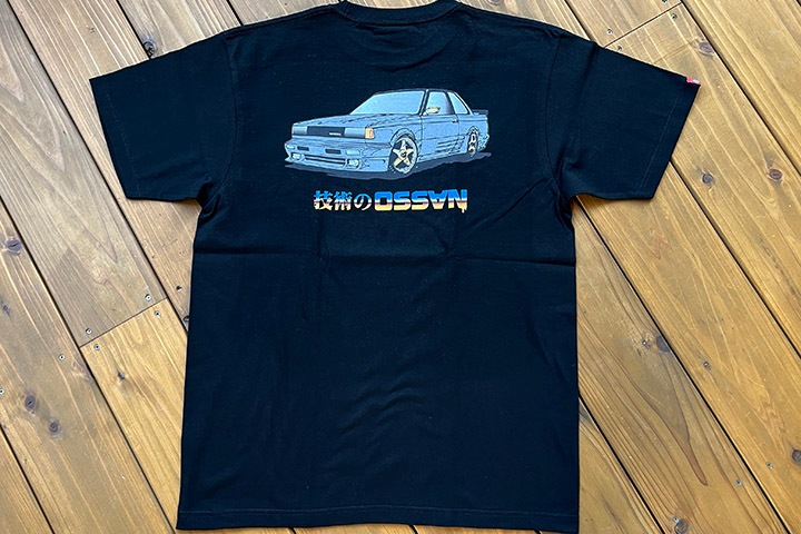 OSSANTHEHOOD 7.2oz heavyweight Tshirt (technic) / black