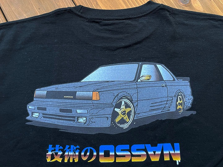 OSSANTHEHOOD 7.2oz heavyweight Tshirt (technic) / black