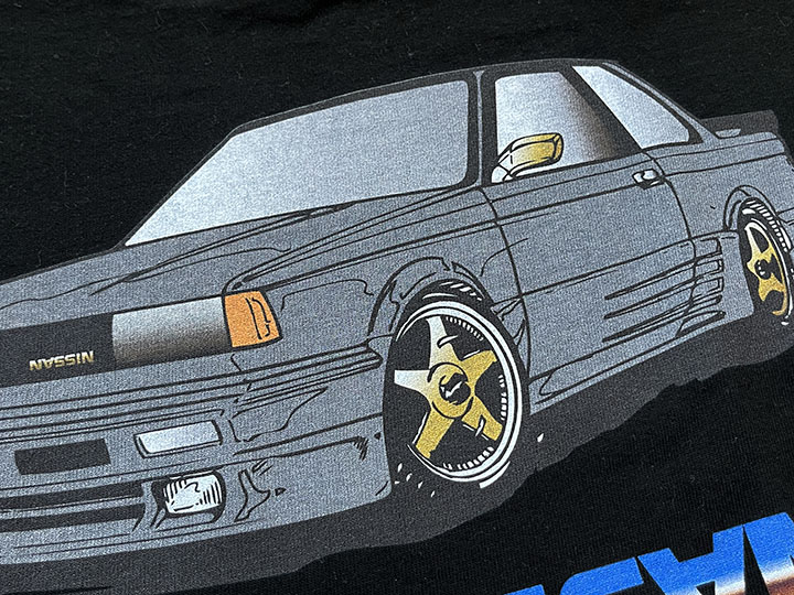 OSSANTHEHOOD 7.2oz heavyweight Tshirt (technic) / black