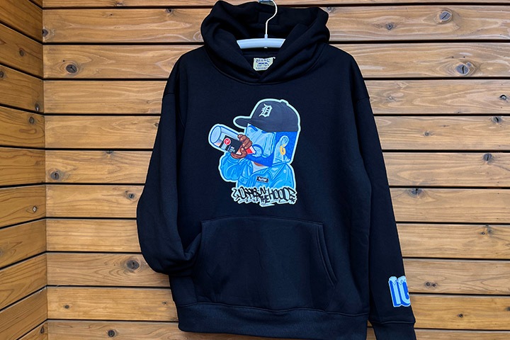 OSSANTHEHOOD 13oz pile lined hoodie (�������Υ��塼��) / black