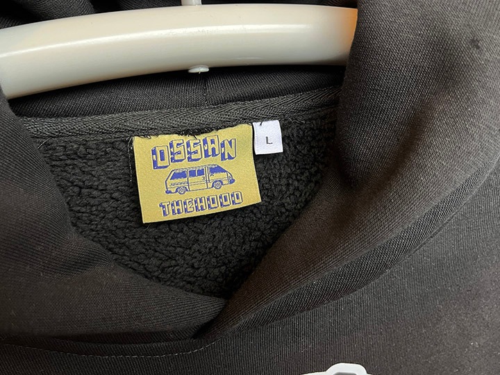 OSSANTHEHOOD 13oz pile lined hoodie (�������Υ��塼��) / black