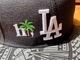 hi LA snapback cap / black x tribal