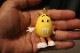 M & M pvc keychain / yellow
