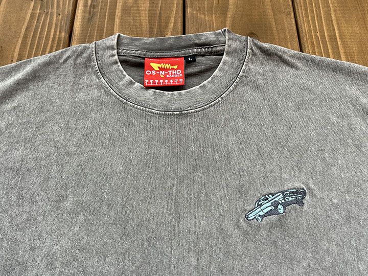 OSSANTHEHOOD 8.2oz garment dye Tshirt (high-2) / light gray