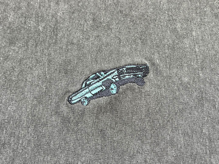 OSSANTHEHOOD 8.2oz garment dye Tshirt (high-2) / light gray