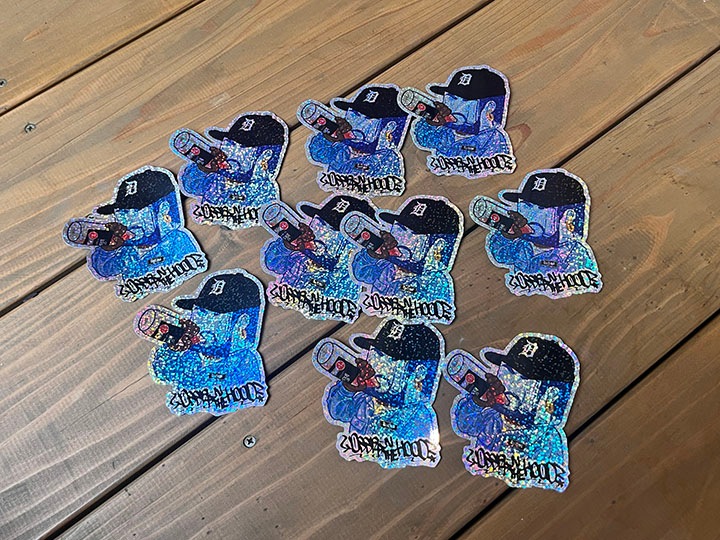 OSSANTHEHOOD air freshener & sticker set (�������Υ��塼��)