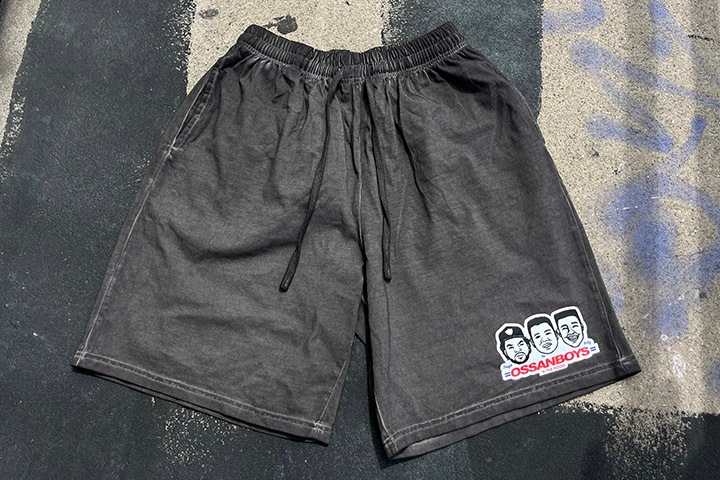 OSSANTHEHOOD cotton shorts (ossanboys) / black washed 