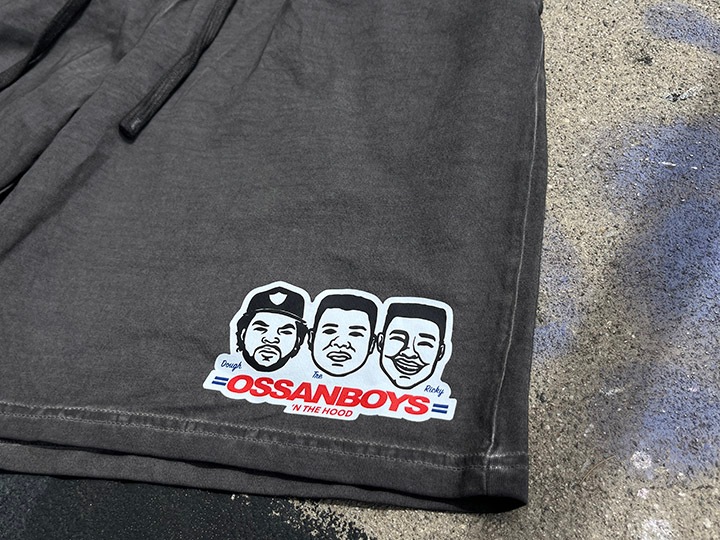 OSSANTHEHOOD cotton shorts (ossanboys) / black washed 