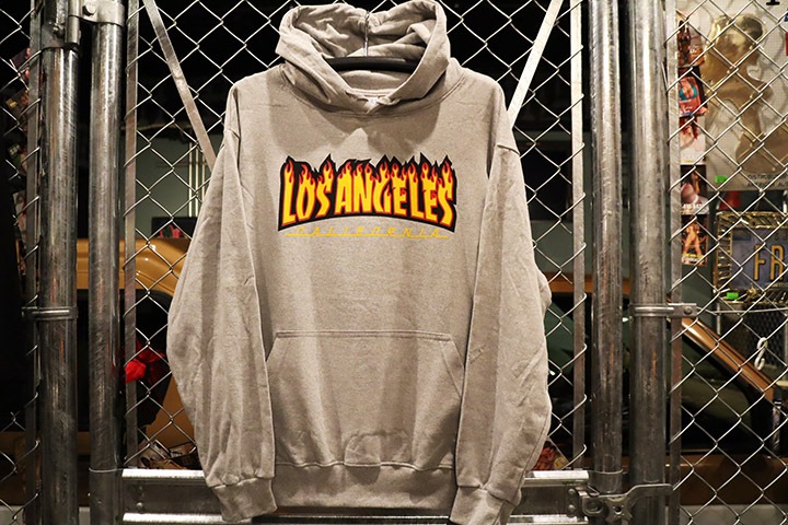 LOS ANGELES pullover hood (flare) / light gray