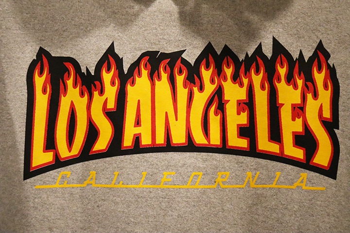 LOS ANGELES pullover hood (flare) / light gray