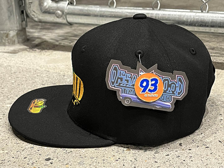 OSSANTHEHOOD snapback cap (plaque) / black