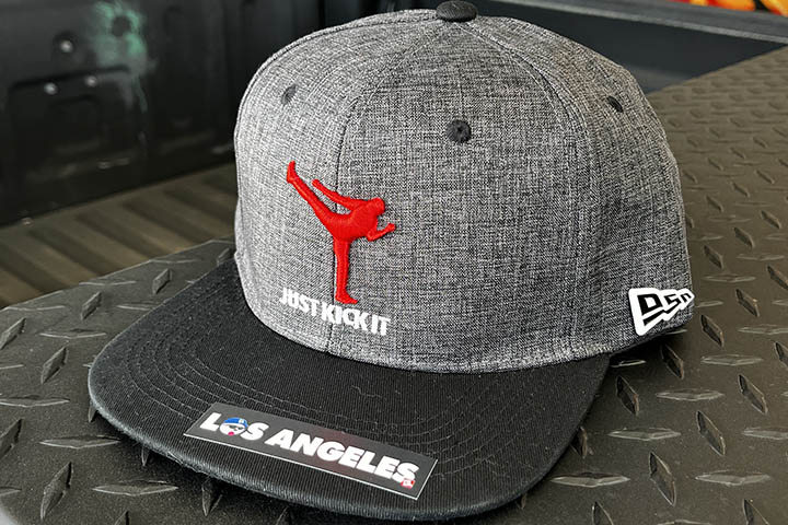 OSSANTHEHOOD snapback cap (kickit) / charcol