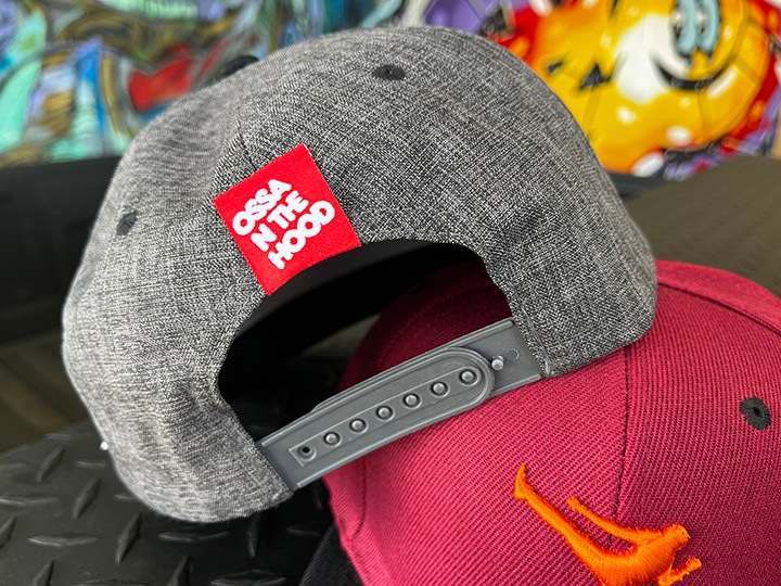OSSANTHEHOOD snapback cap (kickit) / charcol