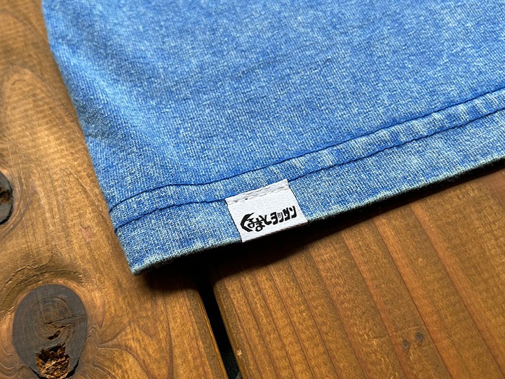 OSSANTHEHOOD 8.2oz garment dye Tshirt (high-2) / blue