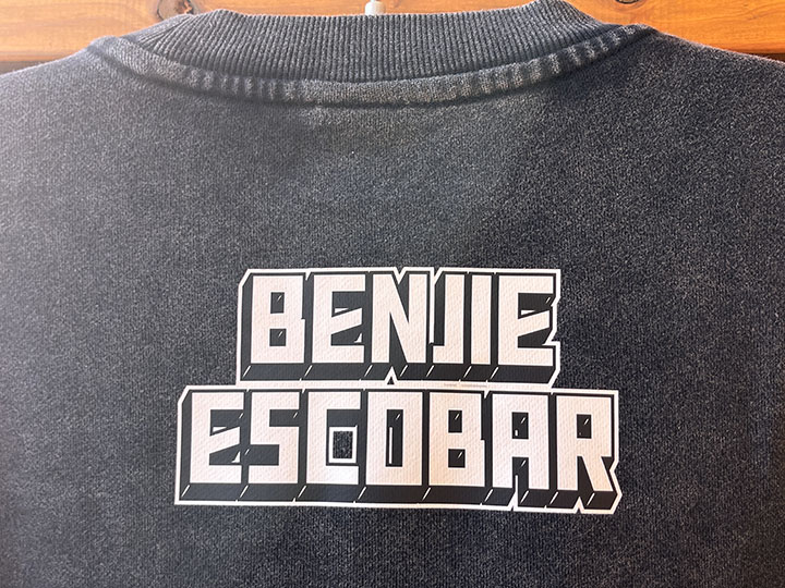 BENJIE ESCOBAR 12oz. crewneck sweat (tat) / charcol gray