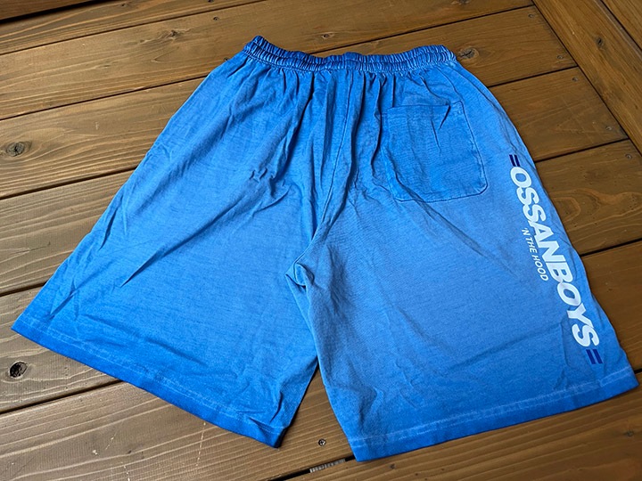 OSSANTHEHOOD cotton shorts (ossanboys) / skyblue washed 