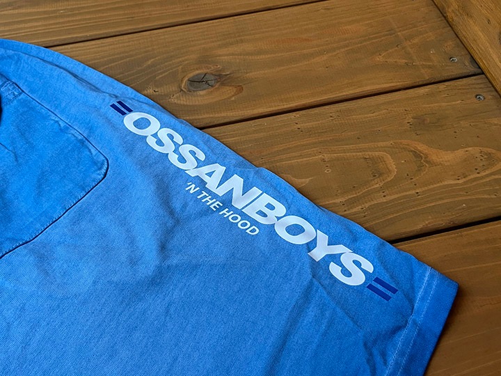 OSSANTHEHOOD cotton shorts (ossanboys) / skyblue washed 