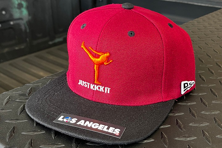 OSSANTHEHOOD snapback cap (kickit) / burgandy