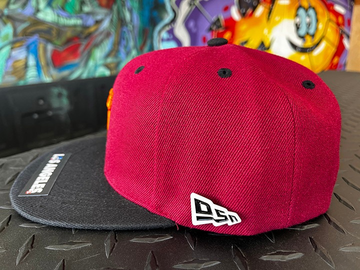 OSSANTHEHOOD snapback cap (kickit) / burgandy