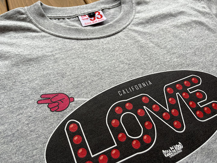 OSSANTHEHOOD 7.2oz heavyweight Tshirt (cali_love) / gray