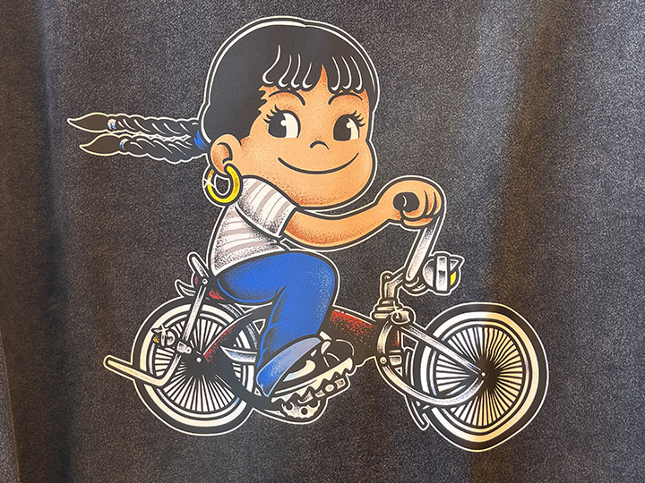 BENJIE ESCOBAR 12oz. crewneck sweat (bike) / charcol gray