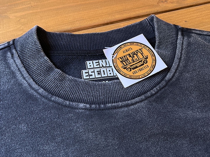 BENJIE ESCOBAR 12oz. crewneck sweat (bike) / charcol gray