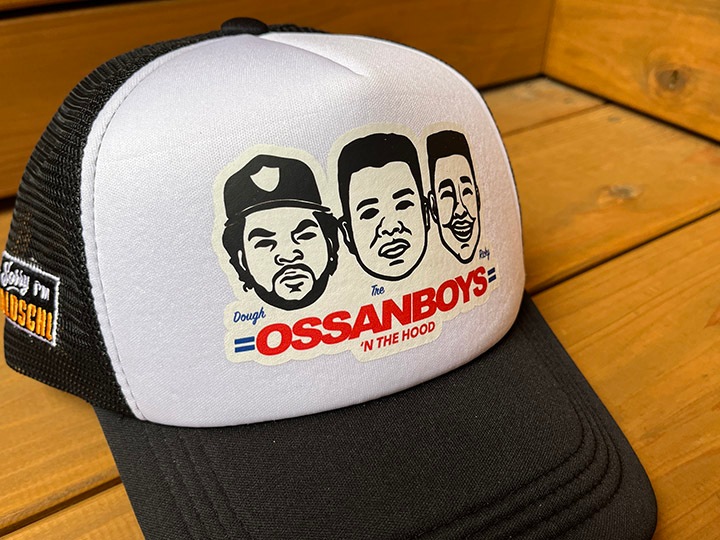 OSSANTHEHOOD mesh tracker cap (ossanboys) / white & black