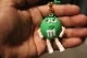 M & M pvc keychain / green