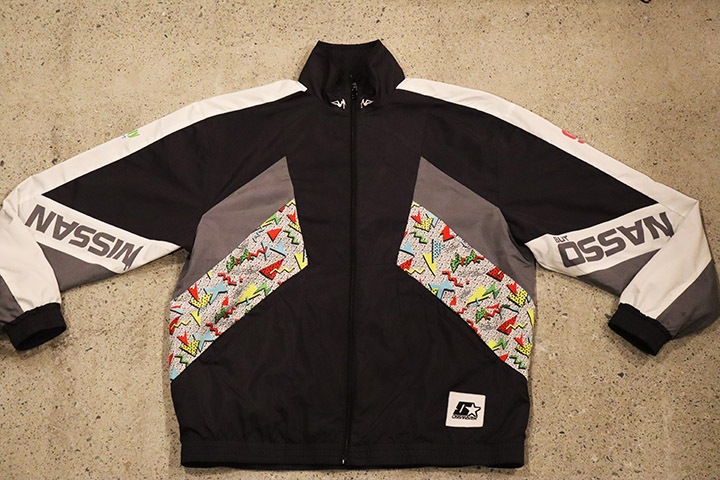 OSSANTHEHOOD shaka-shaka nylon set up / black & gray