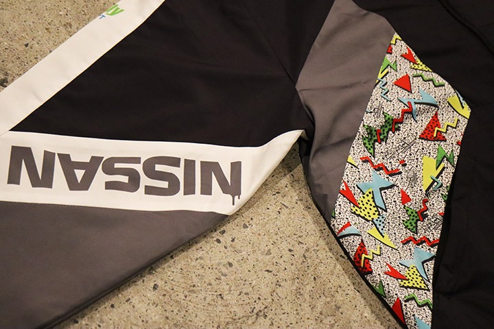 OSSANTHEHOOD shaka-shaka nylon set up / black & gray