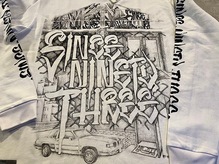 "SINCE NINETY THREE" longsleeve Tshirt / white