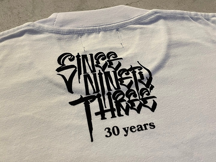 "SINCE NINETY THREE" longsleeve Tshirt / white