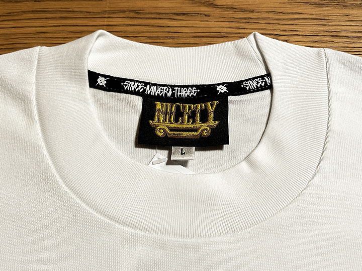 "SINCE NINETY THREE" 10.2oz. ultra heavyweight LS Tshirt / white