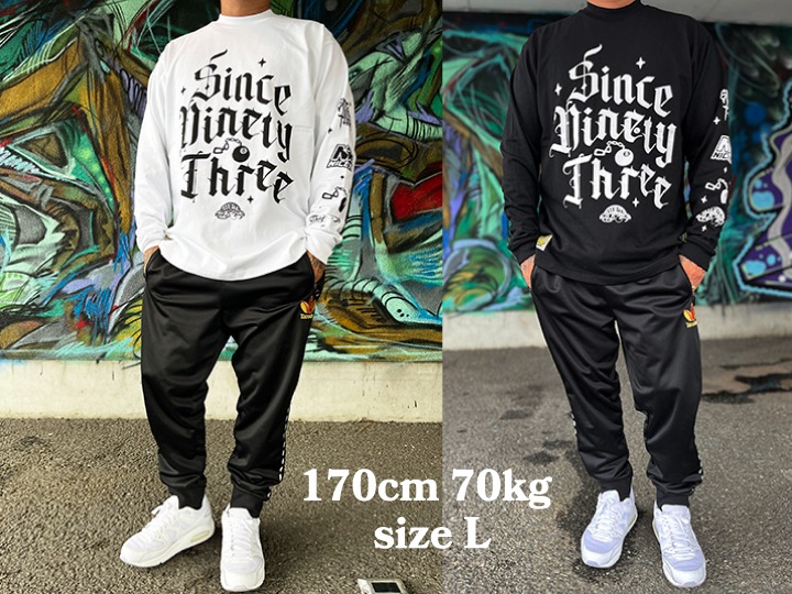 "SINCE NINETY THREE" 10.2oz. ultra heavyweight LS Tshirt / white
