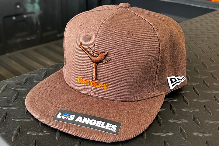 OSSANTHEHOOD snapback cap (kickit) / brown